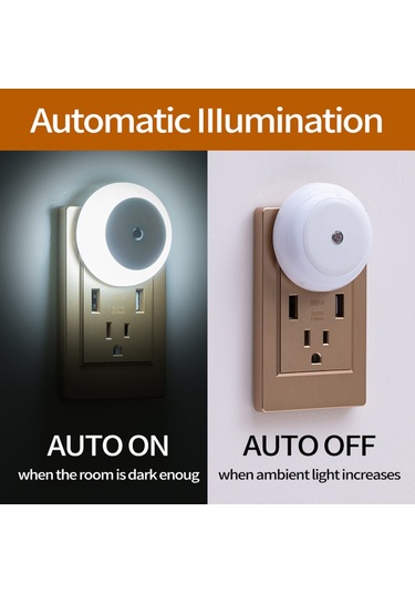 Gece Lambası Akıllı Işık Kontrol Sensörü Başucu Lambası Duvar Lambası Göz Bakımı Enerji Tasarruflu Lambalar Diğer