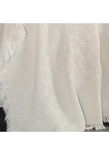 Kanz Bebek Waffle Müslin Nakışlı Pike Knz-021 Little Heart Little Heart