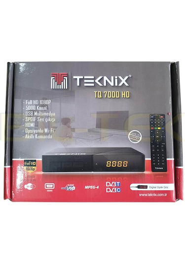 Teknoline Tq 7000 Hd Dvb T & Dvb C Hd Karasal Ve Kablo Tv Alıcısı