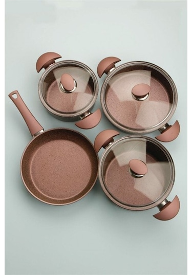 Porland Santino Lila Tencere Takım 7 Parça