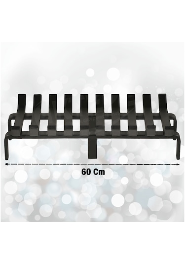60 Cm X 32 Cm 10 Çubuklu Ekstra Şömine Izgarası Dar Gözlü Izgara