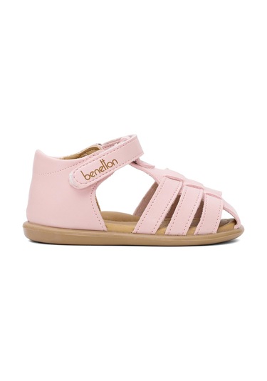 Benetton Bn-1251 Bebe Kız Çocuk Sandalet Pudra Pudra