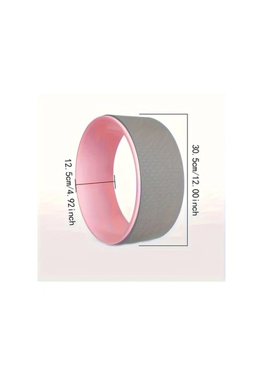 Elmpaly Mor Yoga Tekerleği - Sırt Esnekliğini Artırır, 80 Kg Destek, Menekşe Mor