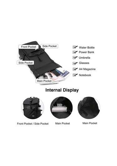 Sırt Çantası, Erkek Dizüstü Bilgisayar Sırt Çantası, Okul Sırt Gri