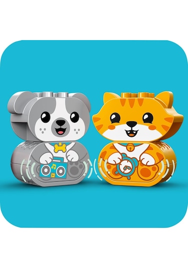 LEGO® Duplo 10977 Sesli İlk Yavru Köpeğim ve Yavru Kedim 22 Parça