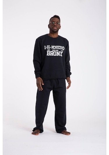 Erkek Kalın Kışlık Cepli Pijama Takımı Tampap D-85 - 445343005