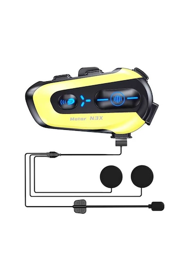 N-3x Intercom 3 Kişi Bağlantılı 1000mah Motosiklet Kulaklık