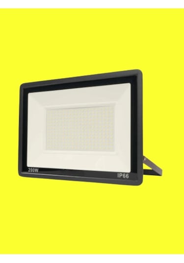 200 Watt Siyah Slim Kasa Sarı Amber Işık Ip65 Led Projektör