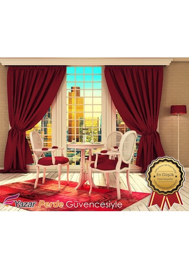 N11 Özel Fon Perde 1.Kalite %100 Karartma Fon Perde 25 Renk Turkuaz