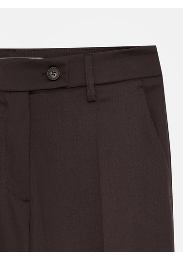 Dilvin 72658 Orta Bel Kumaş Pantolon-kahve