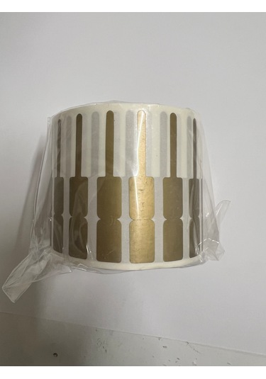 Aysan Etiket Boş Yapışkanlı Kuyumcu Yüzük Etiketi Gold Renk 54mm X 9mm 1