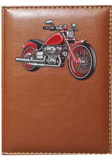 Promosyon Denizi Motorsiklet 2 Görselli Taba Ruhsat Kabı