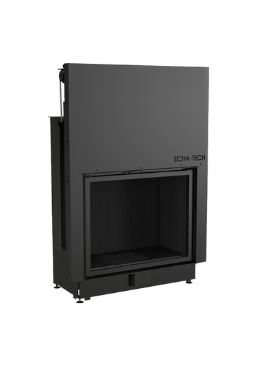 Echa Tech Asansörlü Çelik Şömine Haznesi Düz 90 X 72 D