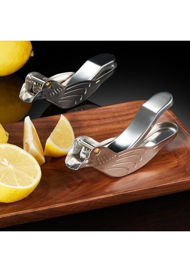 Manuel Limon Sıkacağı Paslanmaz Çelik Kuş Narenciye Misket Limonu Sıkacağı Taşınabilir Meyve Sıkacağı Gümüş