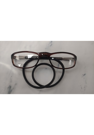 Vinaldi Vi629 Unisex Mıknatıslı Medium Mavi Işık Korumalı Gözlüğü Şeffaf - Kahverengi