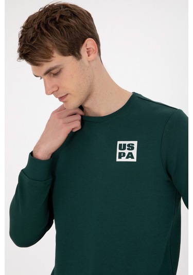 U.s. Polo Assn. Erkek Koyu Yeşil Sweatshirt 50293456-vr079 Koyu Yeşil