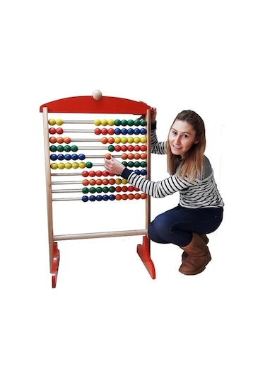 Ahşap Büyük 100'Lü  Abaküs