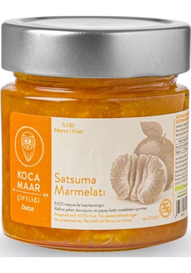 Kocamaar Çiftliği Satsuma Marmelatı Rafine Şeker İlavesiz 275 G