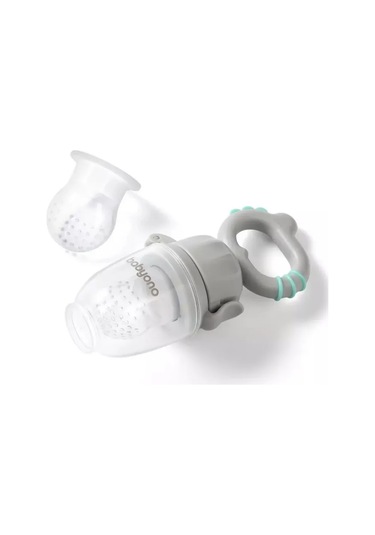 Babyono 6 Aydan Büyük Silikon Ek Gıda Nipplederi Dino 251677339 Gri