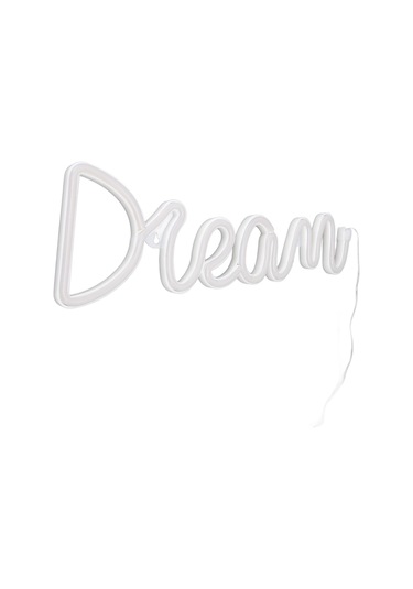 Led Neon Işık Rüyası Pil Usb İle Çalışan Neon Duvar Lambası Yatak Odası Oturma Odası Bar Partisi İçin Mavi