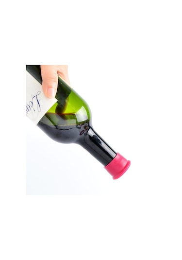 Şarap Kırmızı 1 Adet Şarap Tıpaları Bira Kapağı Şişe Kapağı Ev Mutfak Bar Aracı Silikon Tıpa İçecek Şarap Kırmızı