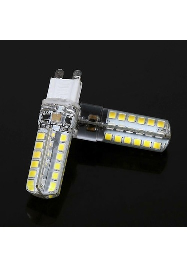 5x 5w G9 2835 Smd Lamba Silikon Gövde Spot Mısır Işığı 48 Adet Led Ampul Beyaz