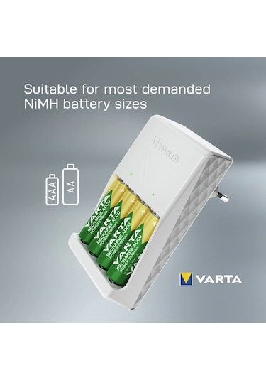 Vart Plug Şarj Cihazı+8x2100AA KALEM+4X800AAA İNCE PİL+ÇANTA