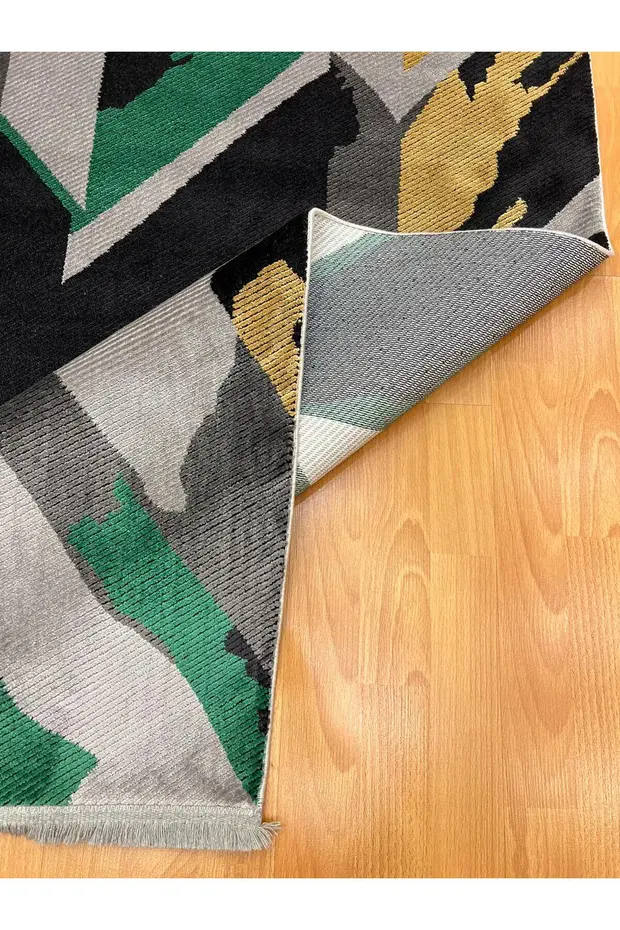 Mevlana Bazaar Rift 200 X 300 Bambu Yün Halı Açık Yeşil