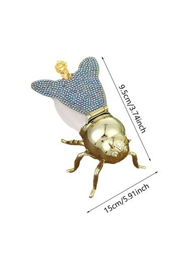 Trendooze Arı Şekilli Bal Süsü Baharat Kavanozu Mavi Renk Mavi