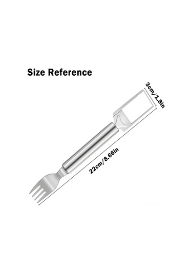 Suofeng Stainless Steel Meyve Dilimleyici Seti - Çift Uçlu Karpuz Kesici Ve Dikdörtgen Dilim Aracı, 2 Parça Pratik Kullanım Gümüş Suofeng Stainless Steel Meyve Dilimleyici Seti - Çift Uçlu Karpuz Kesici Ve Dikdörtgen Dilim Aracı, 2 Parça Pratik Kullanım Gümüş