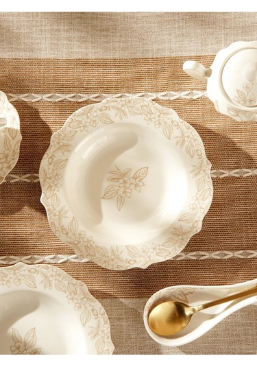 Sl Home 2 Parça Çorba Tabağı Seti, 23 Cm Çapında Porselen 304761584 Beyaz