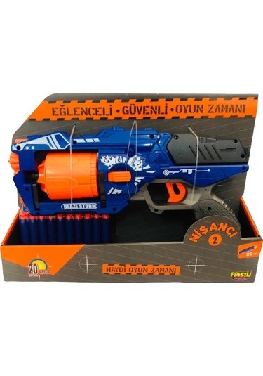 Prestij Oyuncak Nerf Yumuşak Mermi Atan Tabanca 20 Mermili