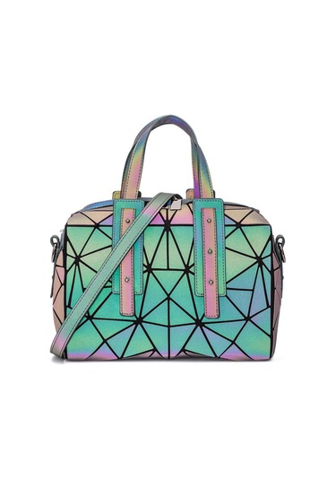 Moda Kadın Çantası Omuz Çantası Aydınlık Haberci Çantaları Geometri Çapraz Çanta Yüksek Kapasiteli Black2 Çok Renkli