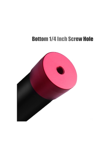 Kangvka Manbily Lr-255 Profesyonel Alüminyum Monopod Uzatma Çubuğu - 33.5-108cm Ayarlanabilir, 5kg Taşıma Kapasiteli Siyah