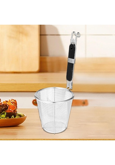 Suntek Kızartma Sepeti Skimmer Mutfak Örgü Süzgeç 35x14cm