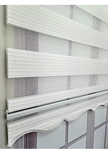 Bbb Pliseli Stor Zebra Perde Sert Plastik Kasalı