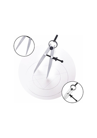 Venoa Endüstriyel Yaylı Düz Çizim Pergeli 75 Mm