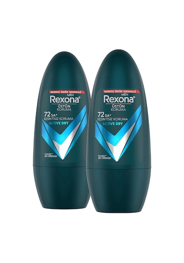 Rexona Active Dry 72H Erkek Roll-On Deodorant 2 x 50 ML