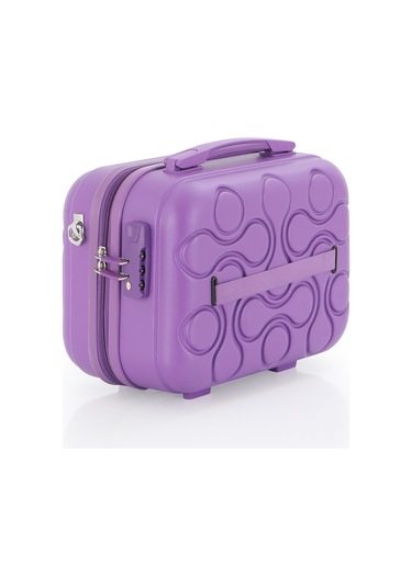 Mçs Polipropilen 3lü Valiz Seti Büyük & Kabin & Makyaj V376 S23sy1000053-set 00014 Mor