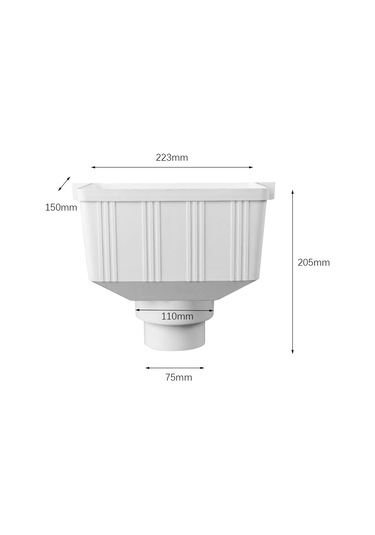 Suntek Yağmur Suyu Downspout Drenaj Konektörü Peyzaj Yağmur