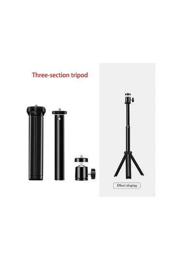 Novahub 3in1 Taşınabilir El Çok Fonksiyonlu Masaüstü Tripod 1/4 Vida Kafası Esnek Selfie Tripod Standı Telefon Kamera Canlı Akışı - Diğer