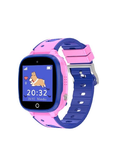 Leezsing 1.44" Kareli Renkli Ekranlı Çocuk Akıllı Saat (İthalatçı Garantili)