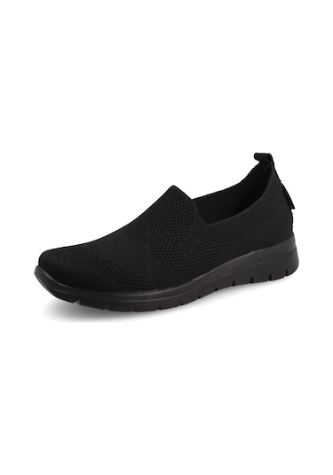 Sneaker Günlük Kadın 27 D38 K8 Fly Flot Cloth Shoe Black Siyah