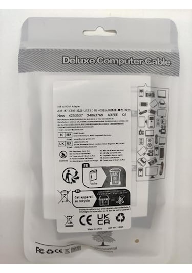 Sanec Usb'den Hdmı Adaptörüne, Usb'den Hdmı Kablosuna, 1080p Full Hd Usb 3.0/2.0'dan Hdmı Adaptörüne Çoklu Ekran Ses Video Grafik Kablosu, Dizüstü Bilgisayar, Hdtv Tv, Pc, Windows 10/8.1/8/7 İle Bm.16