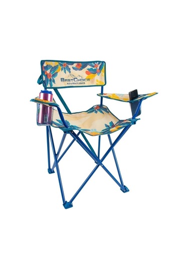 Desenli Katlanır Kamp Piknik Sandalyesi Rejisör Koltuğu Çok Renkli
