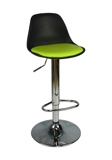 Bürocci 9537S0110 Nadya Bar Sandalyesi Yeşil Deri Yeşil