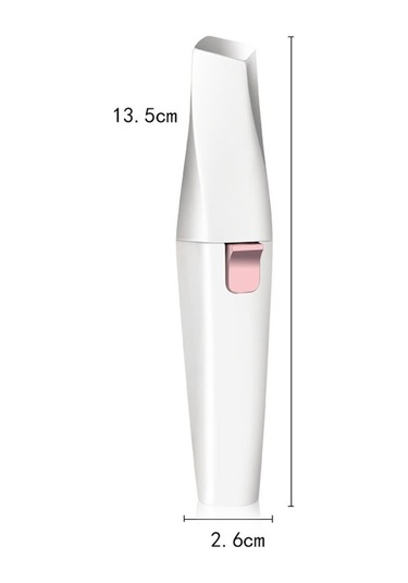 Sones 2'si 1 Arada Elektrikli Kaş Düzeltici Bayan Tıraş Makinesi Kaş Şekillendirici, Model: Usb Şarjlı Beyaz