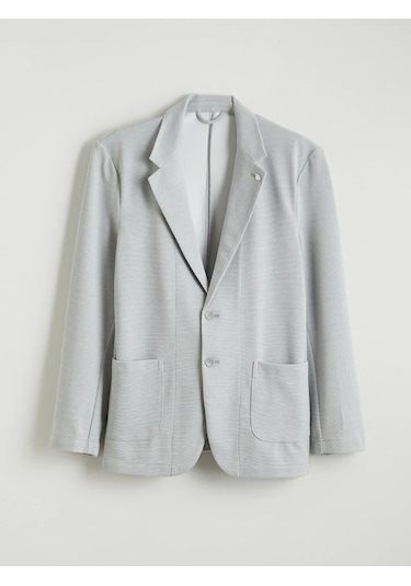Lc Waikiki Gri Dar Kalıp Erkek Blazer Ceket