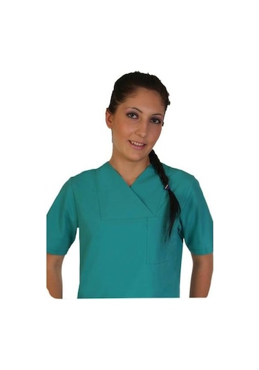 Doktor Ve Hemşire Forması-Bayan Yeşil Cerrahi Nöbet Forma Takım