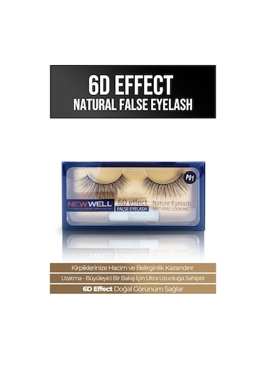 New Well P01 6D Effect Natural False Eyelash